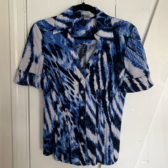 Cache Button Collared Top - Picture 1 of 5